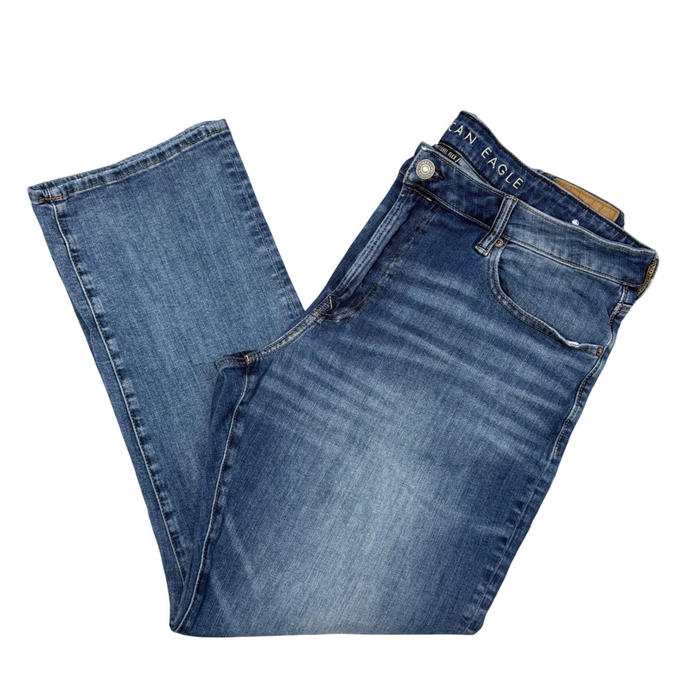 American Eagle Original Straight Jeans Medium Wash‎ Denim Men's 38 x 32